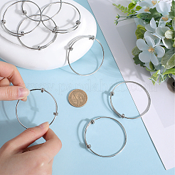 10шт регулируемый расширяемый браслет из нержавеющей стали 201 STAS-SC0008-09