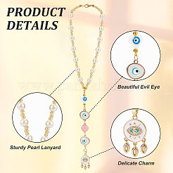 Decorazione pendente con ragnatela intrecciata in ottone cubic zirconia&nbsp;HJEW-PH01848