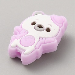 Экологически чистые силиконовые фокусные бусины медвежьего качества SIL-SZC0008-04E