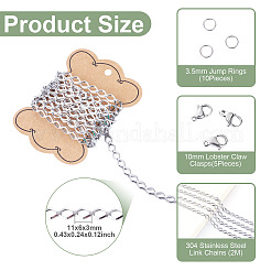 2 m Gliederketten aus Edelstahl 304&nbsp;CHS-TA0001-66