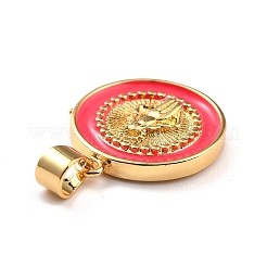 Латунь эмаль подвески&nbsp;KK-P209-03G-08-RS