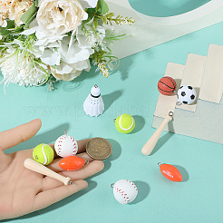 14 шт. 7 стиля спортивных подвесок из искусственной кожи&nbsp;DIY-SC0032-11