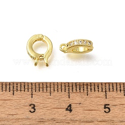 Покрытие стойки латунь микро паве прозрачный кубический цирконий усилитель укороченные поручни KK-F883-12G