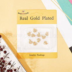 12шт латунные подвески из кубического циркония с микро-паве ZIRC-BBC0002-78