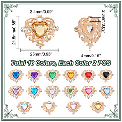 32шт 16 цвета акриловые подвески FIND-GA0003-07