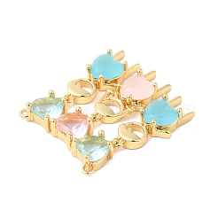 Латунные подвески ZIRC-L103-032G