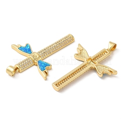 Стойки обшивки латунь микро проложить Циркон подвеску&nbsp;KK-P268-17L-G