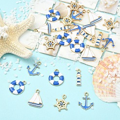 25шт 5 стиля подвески из сплава с эмалью&nbsp;ENAM-YW0008-28