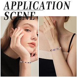 2000 шт. 4 вида стеклянных витых бусин SEED-CN0001-45