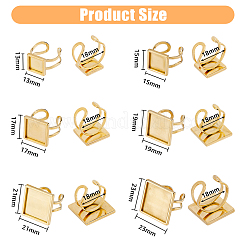 12 шт. 6 размера 201 фурнитура для открытой манжеты из нержавеющей стали STAS-HY0001-08