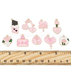 36 шт. 9 стиля подвески из сплава и эмали на тему Дня святого Валентина ENAM-FS0002-52