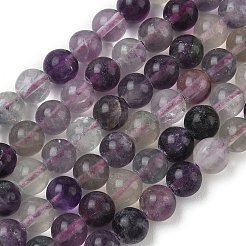 Natürlichen Fluorit Perlen Stränge&nbsp;G-E598-02A