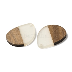 Ciondolo luminoso in legno scuro e resina&nbsp;WOOD-H104-11