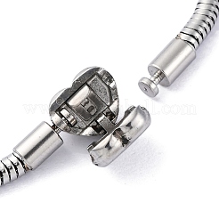 Браслеты-змейки из нержавеющей стали 304 для женщин BJEW-R010-01P-01