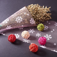 Cintas de malla decorativa de copo de nieve&nbsp;OCOR-P010-G05