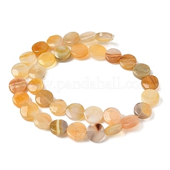 Натуральные бусины из желтого ботсванского агата&nbsp;G-F790-H04-02