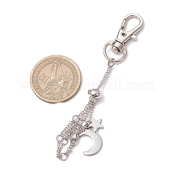 Поворотные карабины-лобстеры из лунного сплава и латунные кабельные цепи AJEW-JB01337-01