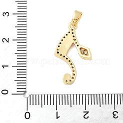 Латунные микропроволочные кубические циркониевые подвески из эмали KK-D354-07G-E