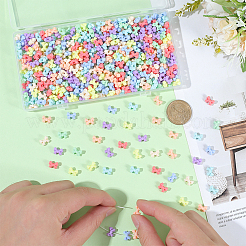 500 шт. Непрозрачные акриловые бусины&nbsp;SACR-PA0001-21B