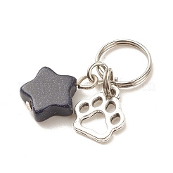 4pcs 4 styles pendentifs en pierres précieuses naturelles et synthétiques&nbsp;PALLOY-JF01521