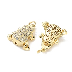 Ciondolo in ottone con micro pavé di zirconi chiari&nbsp;KK-H280-04G