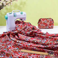 Tela de algodón de estilo japonés&nbsp;DIY-WH0780-30C