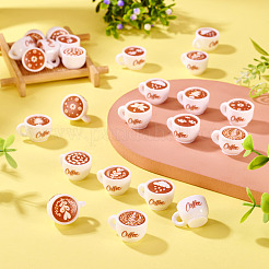 24 шт. 8-цветная миниатюра кукольного домика из смолы кофе DIY-TA0012-89