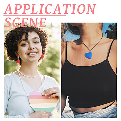 24 шт. 6 цвета непрозрачные подвески из смолы CRES-TA0001-20