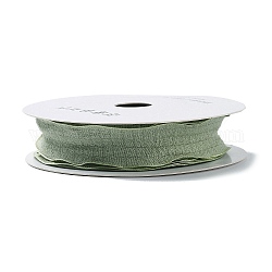 Rüschenband aus Polyester, plissiertes Band, zum Verpacken von Geschenken, Fliege machen, dunkles Seegrün, 1 Zoll (25 mm), ca. 9.84 Yard (9m)/Rolle