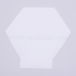 Tablero de luz de acrílico, hexágono, Claro, 15x15x0.2 cm
