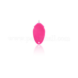 Nadeleinfädler aus Kunststoff zum Handnähen, Drahtschlaufe DIY Nadeleinfädler Handmaschine Nähwerkzeug, tief rosa, 41x20 mm
