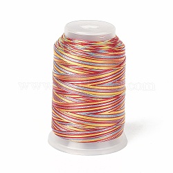Cordon en fil de nylon teint par segment à 3 épaisseur, matériel de bricolage pour la fabrication de bijoux, rouge, 0.3mm, environ 546.81 yards (500 m)/rouleau