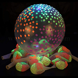 Ballon en caoutchouc lumineux, pour les décorations de maison de festival de fête, empreinte de patte, 300mm, 10 pcs /sachet 