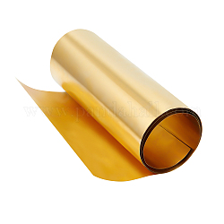Olycraft Goldmessingblechrolle Metallfolienplatte 0.1 mm Messingblech dünnes Blech zum Selberschneiden Basteln 1000x200x0.1 mm