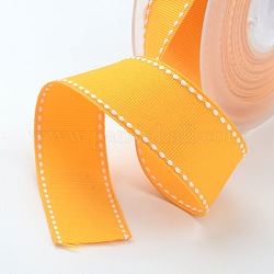 Grosgrain Polyester-Bänder für Geschenkpackungen, orange, 5/8 Zoll (16 mm), etwa 100 yards / Rolle (91.44 m / Rolle)