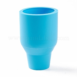 Силиконовые Молды для ваз своими руками, Молды для литья смолы, для уф-смолы, изготовление изделий из эпоксидной смолы, глубокое синее небо, 100x63 мм, внутренний диаметр: 55 мм