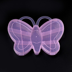 Contenitori di plastica tallone, 13 scomparti, farfalla, roso, 14.7x18.5x2.5cm