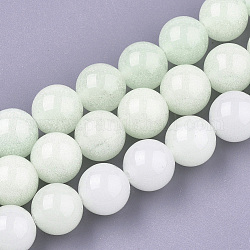 Brins de perles en pierre synthétique, ronde, miellat, 10mm, Trou: 1mm, Environ 40 pcs/chapelet, 14.7 pouce