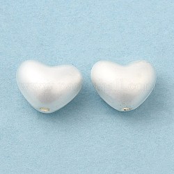 Abalorios de aleación, Sin cadmio y níque y plomo, corazón, de color plata mate, 6x8x6mm, agujero: 1 mm