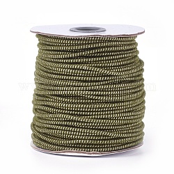 Polyesterschnur, kantille, olivgrün, 2.5 mm, 50 Yards / Rolle (150 Fuß / Rolle)
