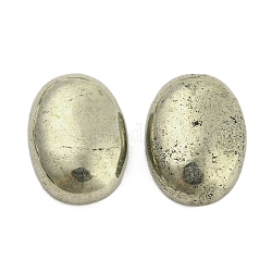 Natürliche Pyrit-Cabochons, Oval, 14x10x4.5 mm