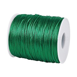 Filo nylon, per fare gioielli, verde, 1.5mm, circa 109.36 iarde (100 m)/rotolo