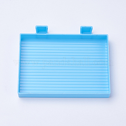 Tablettplatte, Strass-Bohrspitze, Deep-Sky-blau, 10.9x8.95x1.5 cm
