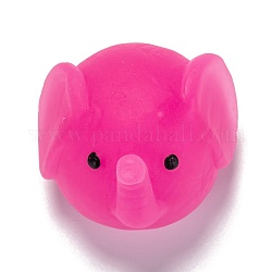 Juguete antiestrés blando con forma de elefante, divertido juguete sensorial inquieto, para aliviar la ansiedad por estrés, de color rosa oscuro, 26x34x32mm