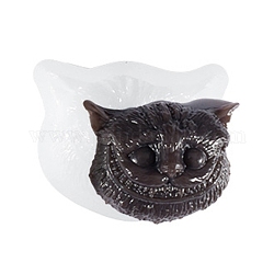 Halloween Devil Cat Head DIY Candlestick Silicone Molds, Resin Casting Molds, For UV Resin, Epoxy Resin Craft Making, White, 69x86x27mm, Inner Diameter: 60x77mm