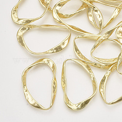 Сплав связи rings, твист кольцо, золотой свет, 45x28x4 мм, внутренний диаметр: 38.5x21 мм