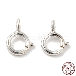 925 sterling silver spring ganci ad anello, argento, 5.5mm