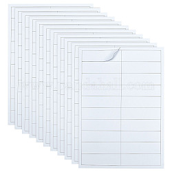 Nbeads selbstklebendes Druckpapier, matt, Rechteck, weiß, 297x210 mm, Aufkleber: 97x28mm, 20pcs / Blatt, 20 Blatt / Satz