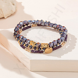 Красочный хрустальный браслет - богемный стиль, модный браслет из бисера, элегантные украшения.