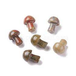 Натуральный камень унакит гуаша, инструмент для массажа со скребком гуа ша, для спа расслабляющий медитационный массаж, грибовидный, 20~21x15~15.5 мм